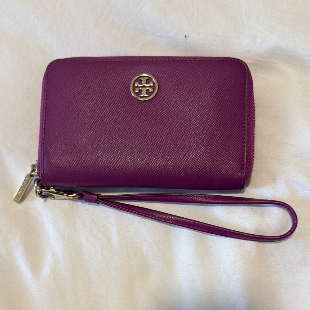 Tory Burch Purple Wristlet